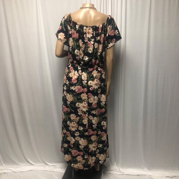 Vine and Love Dress Shorts Underneath Womens Size Large Navy Floral Cute Comfy - Picture 5 of 9